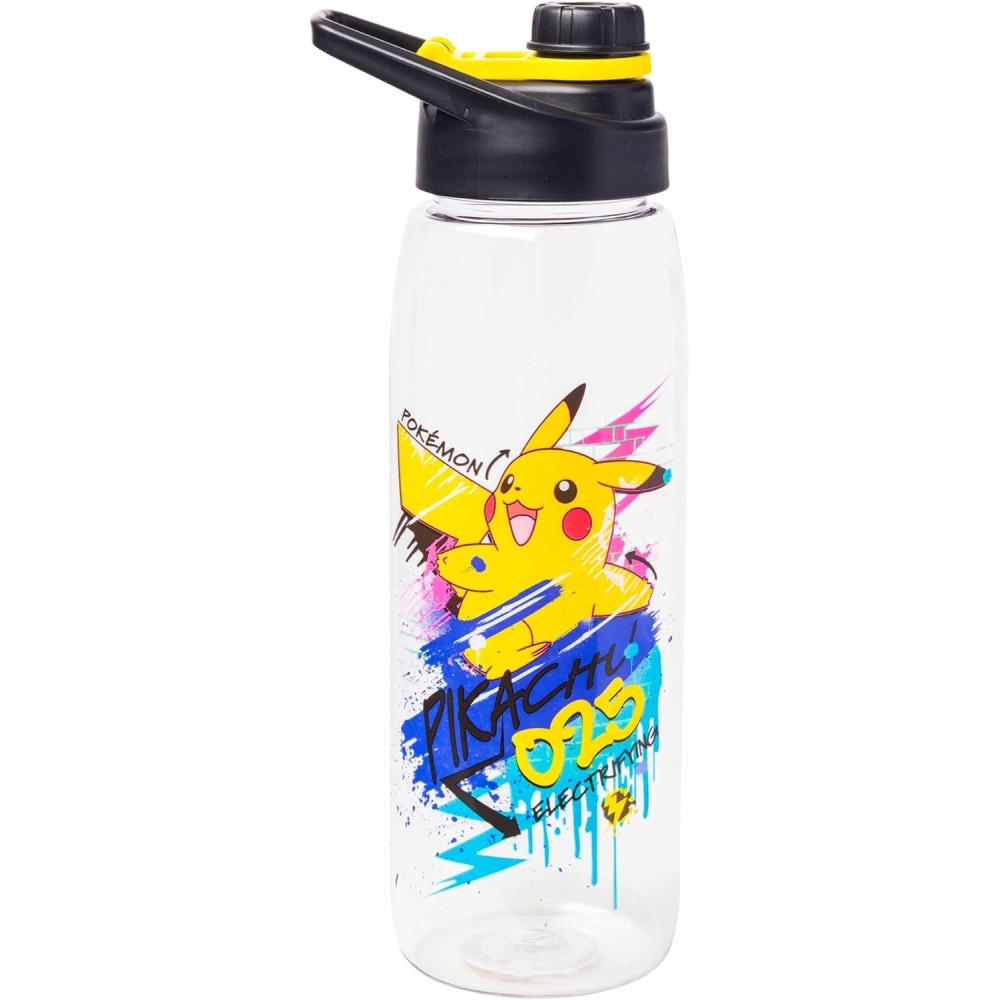 imageSilver Buffalo Rainbow Brite and Twink Sparkle Water Bottle with ScrewOn Lid 28 OuncesPokemon Electrifying Pikachu