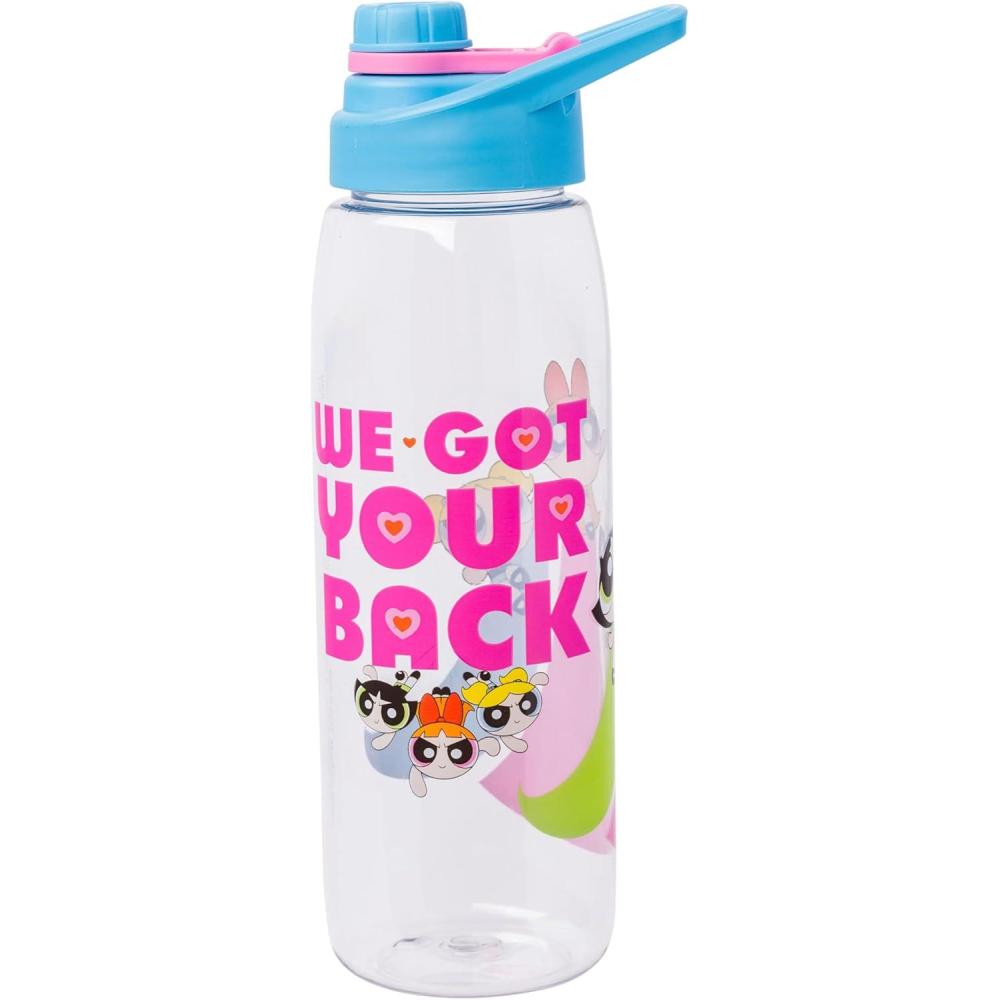 imageSilver Buffalo Rainbow Brite and Twink Sparkle Water Bottle with ScrewOn Lid 28 OuncesPowerpuff Girls