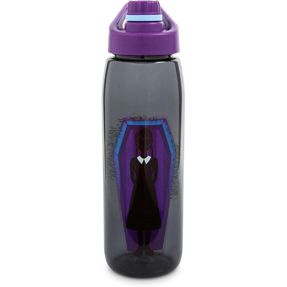 imageSilver Buffalo Rainbow Brite and Twink Sparkle Water Bottle with ScrewOn Lid 28 OuncesWednesday What Would Wednesday Do