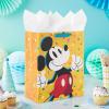 Birthday Hallmark Disney 13″ Large Gift Bag with Tissue Paper (Minnie Mouse, Yellow and Orange with Pink Polka Dots), Kids, Adults, Fans(Mickey Mouse)