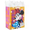 Birthday Hallmark Disney 13″ Large Gift Bag with Tissue Paper (Minnie Mouse, Yellow and Orange with Pink Polka Dots), Kids, Adults, Fans(Minnie Mouse)