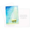 DaySpring Religious Christmas Card Assortment (3 Cards with Envelopes: Nativity, Angel, Star)(God’s Love Manger Scene Holiday Cards)