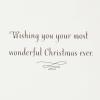 DaySpring Religious Christmas Cards, God Bless You (6 Cards with Envelopes)(Red   White   Green)