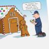 Hallmark 0599XXH2125 Shoebox Funny Christmas Cards Pack, Gingerbread House (6 Cards with Envelopes)(Gingerbread  6 Funny Cards with Envelopes)