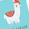 Hallmark 0599XXH2125 Shoebox Funny Christmas Cards Pack, Gingerbread House (6 Cards with Envelopes)(Llama  6 Funny Cards with Envelopes)