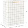 Hallmark 13″ Christmas Gift Bags (4 Large White Bags: Gold Snowflakes, Gold Plaid) for Holiday Parties, Winter Weddings, Bridal Showers(White and Gold)