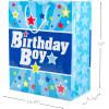 Hallmark 13″ Large Gift Bag with Birthday Card and Tissue Paper (Blue with Stars, Birthday Boy)(Birthday Boy)