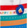 Hallmark 13″ Large Gift Bag with Birthday Card and Tissue Paper (Blue with Stars, Birthday Boy)(Striped Birthday)
