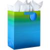 Hallmark 13″ Large Iridescent Gift Bags Assortment (3 Bags: Rainbow Gradients – Blue/Green, Gold/Silver, Purple/Red) for Birthdays, Graduations, Bridal Showers, Baby Showers(Ombre)