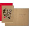 Hallmark 13″ Large Valentine’s Day Gift Bag with Tissue Paper and Card (Red Plaid, Gold Heart) for Husband, Boyfriend, Teacher(Plaid)
