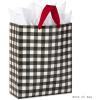 Hallmark 15″ Extra Large Christmas Gift Bag with Tissue Paper (Black Buffalo Plaid with Red Bow)(Buffalow Plaid)