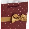 Hallmark 15″ Extra Large Christmas Gift Bag with Tissue Paper (Black Buffalo Plaid with Red Bow)(Dark Red Trapezoid Bag with Gold Glitter)