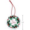 Hallmark 26″ Reusable Christmas Gift Wrap (1 Fabric Wrap: Blue Snowflakes on Natural Cotton) for Holiday Parties, Hanukkah, Winter Weddings(Green Foliage)