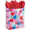 Hallmark 6″ Small Valentine’s Day Gift Bag with Tissue Paper (Red Happy Valentine’s Day, Gold Heart)(Candy Hearts)