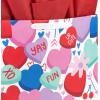 Hallmark 6″ Small Valentine’s Day Gift Bag with Tissue Paper (Red Happy Valentine’s Day, Gold Heart)(Candy Hearts)