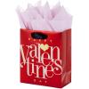 Hallmark 6″ Small Valentine’s Day Gift Bag with Tissue Paper (Red Happy Valentine’s Day, Gold Heart)(Red Happy Valentine’s Day)