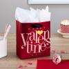Hallmark 6″ Small Valentine’s Day Gift Bag with Tissue Paper (Red Happy Valentine’s Day, Gold Heart)(Red Happy Valentine’s Day)