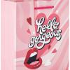 Hallmark 6″ Small Valentine’s Day Gift Bags (6 Bags, 3 Designs: Hello Gorgeous, Pink, Red) for Classroom Exchange, Galentine’s Day(Happy Heart Day  Hello Gorgeous  You Shine)