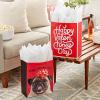 Hallmark 6″ Small Valentine’s Day Gift Bags (6 Bags, 3 Designs: Hello Gorgeous, Pink, Red) for Classroom Exchange, Galentine’s Day(Pug  Happy Valentine’s Day)