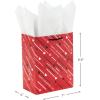 Hallmark 6″ Small Valentine’s Day Gift Bags (6 Bags, 3 Designs: Hello Gorgeous, Pink, Red) for Classroom Exchange, Galentine’s Day(Red and Black)