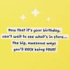 Hallmark 6th Birthday Card for Kids with Detachable Pop It! Toy(4 Year Old)