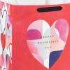 Hallmark 8″ Medium Valentine’s Day Gift Boxes (Pack of 2: Red with Black and Gold Wrap Band) for Jewelry, Wrapped Candy, Small Toys, Gift Cards(Red with Watercolor Heart)