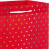 Hallmark 9″ Christmas Gift Bags (6 Medium Bags, 3 Designs: Red Polka Dot, Colorful Trees, Navy Snowflake) for Holiday Partes, Winter Weddings, Birthdays