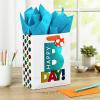 Hallmark 9″ Medium Birthday Gift Bag with Tissue Paper (Blue Happy Birthday)(Bday Bag with Turquoise Tissue)