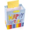 Hallmark 9″ Medium Birthday Gift Bag with Tissue Paper (Blue Happy Birthday)(Blue Birthday Bag with Red Tissue)