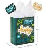 Hallmark 9″ Medium Birthday Gift Bag with Tissue Paper (Blue Happy Birthday)(Happy Happy Birthday)