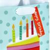 Hallmark 9″ Medium Birthday Gift Bag with Tissue Paper (Blue Happy Birthday)(Medium Cake Slice)