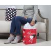 Hallmark 9″ Medium Valentine’s Day Gift Bag with Tissue Paper (Pink and Red Heart Grid)(Dots on Black  Happy Heart Day)
