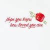 Hallmark Anniversary Card (Hearts with Patterns)(Quilled Paper Roses)