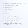 Hallmark Anniversary Card for Husband, Wife, Boyfriend, Girlfriend (Toast to You)(Nested Hearts)
