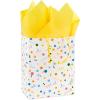 Hallmark Assorted Birthday Gift Bags (8 Bags: 3 Small 6″, 3 Medium 9″, 2 Large 13″) Smiling Sun, Balloons, Cute Flowers and Plants(Happy Cake Day)