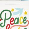 Hallmark Assorted Christmas Gift Bag Bundle (3 Extra Large 17″ Gift Bags, 3 Designs) Trees, Presents, Peace, Love, Joy in Pink, Yellow, Mint Green, Gray and White