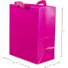 Hallmark Assorted Gift Bags (8 Bags: 3 Small 6″, 3 Medium 9″, 2 Large 13″) Solid Pink, Blue, Green, Yellow, Red(Large Solid Color Gift Bags  Pack of 3)
