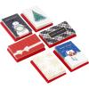 Hallmark Assorted Religious Handmade Boxed Christmas Cards (Set of 20 Premium Holiday Greeting Cards and Envelopes), 1XPX5657(Merry Wishes  Mini Blank Notes Assorment)