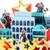 Hallmark Avengers Birthday Card with 3D Stickers and Glasses (Avengers Assemble!) (499RZB7022)(Assemble  City Scene with Paper Hulk  Black Widow  Captain America  Iron Man Figures)