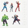 Hallmark Avengers Birthday Card with 3D Stickers and Glasses (Avengers Assemble!) (499RZB7022)(Assemble  City Scene with Paper Hulk  Black Widow  Captain America  Iron Man Figures)