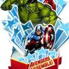Hallmark Avengers Birthday Card with 3D Stickers and Glasses (Avengers Assemble!) (499RZB7022)(Pop Up  Iron Man  Hulk  Captain America)