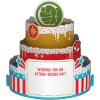 Hallmark Avengers Birthday Card with 3D Stickers and Glasses (Avengers Assemble!) (499RZB7022)(Superhero Birthday Cake)