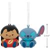 Hallmark Better Together Disney Mickey and Minnie Magnetic Christmas Ornaments, Set of 2(Lilo & Stitch)