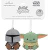 Hallmark Better Together Disney Mickey and Minnie Magnetic Christmas Ornaments, Set of 2(Mandalorian & Grogu)
