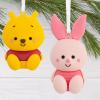 Hallmark Better Together Disney Mickey and Minnie Magnetic Christmas Ornaments, Set of 2(Winnie the Pooh & Piglet)