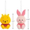 Hallmark Better Together Disney Mickey and Minnie Magnetic Christmas Ornaments, Set of 2(Winnie the Pooh & Piglet)