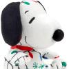 Hallmark Better Together Peanuts Magnetic Plush (Snoopy and Woodstock) 5.25″ Stuffed Toys, Easter Gifts for Kids(Christmas Lights Snoopy)