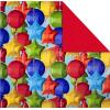 Hallmark Birthday Wrapping Paper Rolls – Balloons, Stars, Cupcakes, Blue Stripes, Solid Red Gift Wrap Paper (Set of 3 Reversible Rolls: 75 sq. ft. ttl.)(Kids Birthday Tri-Pack)