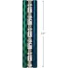 Hallmark Blue Foil Christmas Wrapping Paper with Cut Lines on Reverse (3 Rolls: 60 sq. ft. ttl) Snowmen, Snowflakes, Christmas Trees(Green Plaid  Wreath  Woodland Scene)