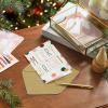 Hallmark Boho Boxed Christmas Card Assortment (16 Cards and Envelopes) Pastel Pink, Purple, Emerald Green, Dove